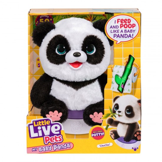 Little Live Pets My Baby Chu Chu Panda Electronic de Plus - Giochi Preziosi