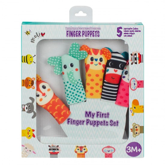 Jucarie Finger Puppets Textila - 5buc