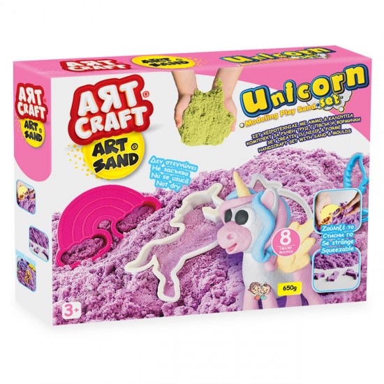 Nisip Kinetic cu Forme de Unicorn