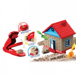 Set Creativ cu Nisip Kinetic Casa - 12 piese