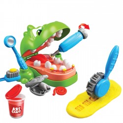 DOH Set Plastilina Stomatolog Dinozauri cu Dough & Accesorii - 6buc