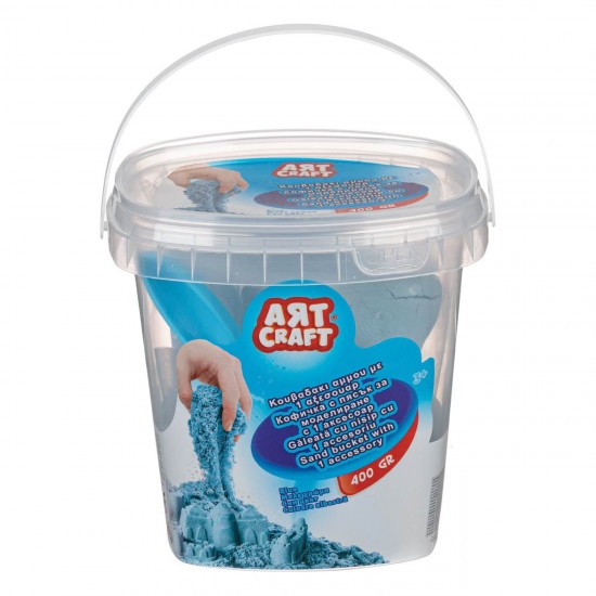 Nisip Creativ in Galeata Bleu & Lopatica 400g