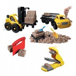 Set Vehicule de Constructie pentru Nisip Creativ - 9 piese