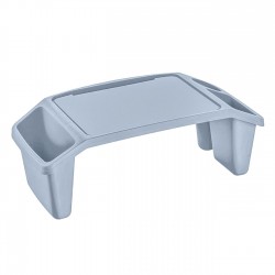 Banca Masuta Laptop din Plastic Bleu 59,5x30,3x21,1cm