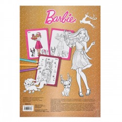 Carte de Colorat de Craciun A5 Barbie - 16F
