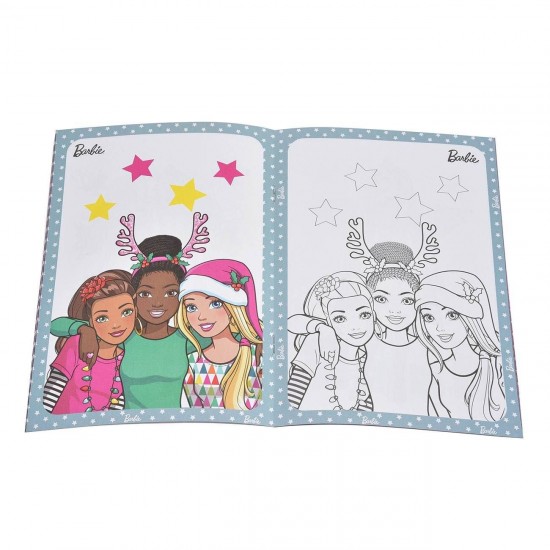 Carte de Colorat de Craciun A5 Barbie - 16F