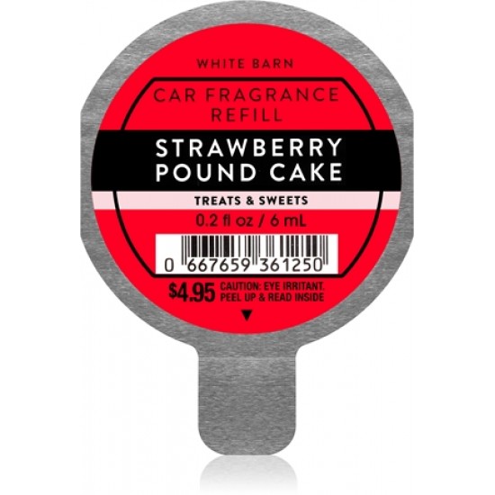 Bath & Body Works Strawberry Pound Cake parfum pentru masina rezervă