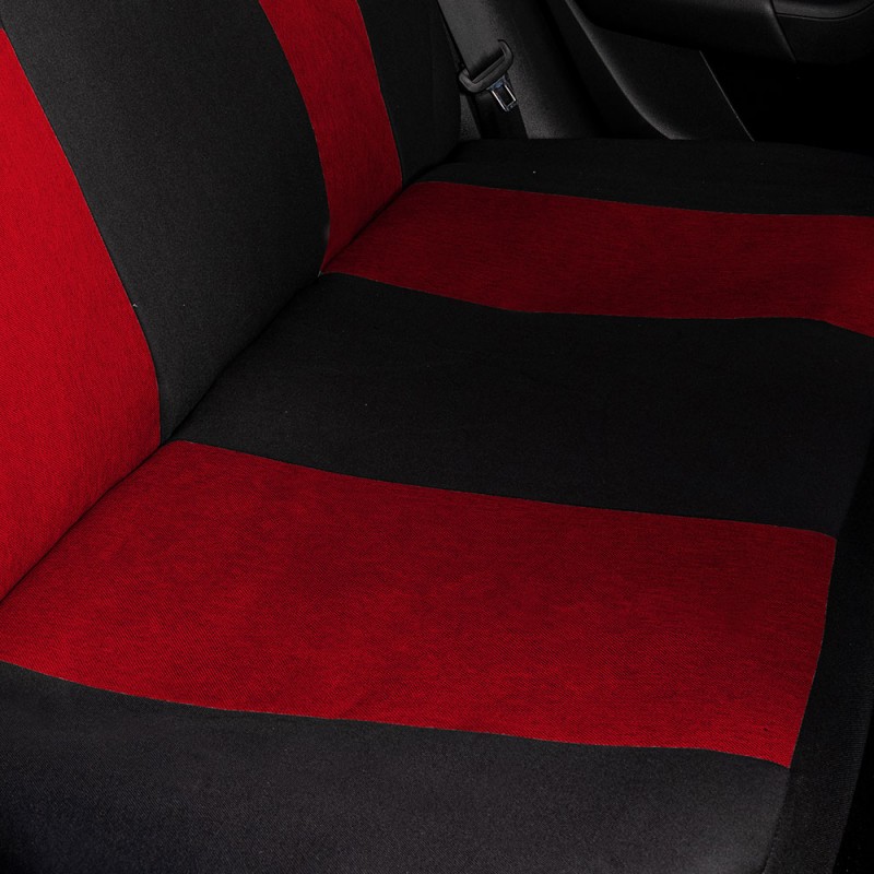 Set Huse Scaun Nero Rosu