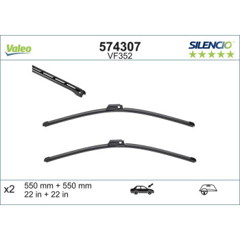 Set Stergatoare Valeo Silencio X.trm 550/550 Mmvf352