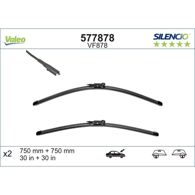 Set Stergatoare Valeo Silencio X.trm 750/750 Mm Vf878