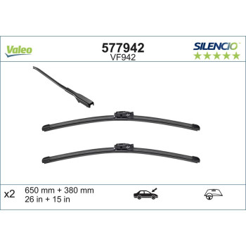 Set Stergatoare Valeo Silencio X.trm 600/380 Mm Vf942