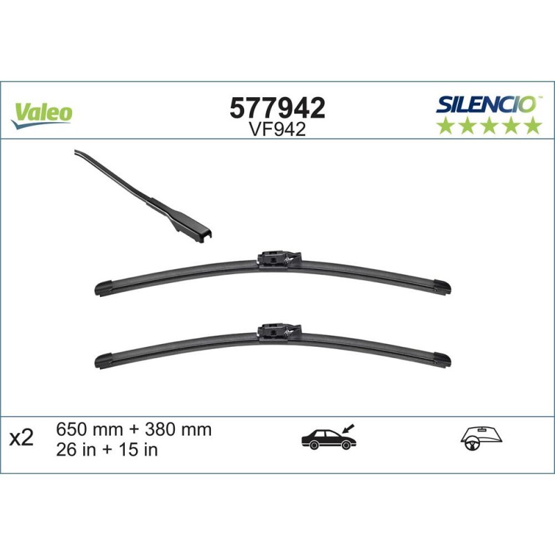 Set Stergatoare Valeo Silencio X.trm 600/380 Mm Vf942