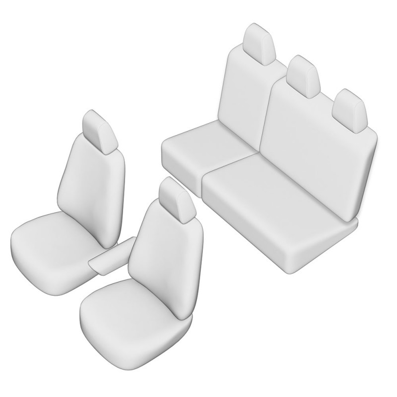 Set Huse Scaun Umbrella Pentru Vw Caddy 2015-2020 (Bancheta Fractionata. Fara Masuta Cafea)