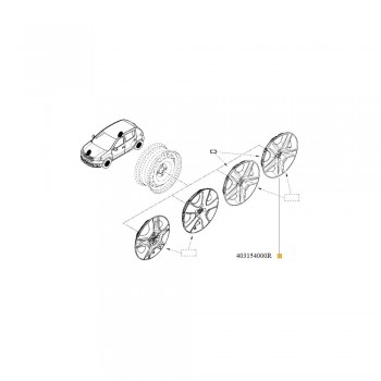 Capac Roata Tabla 16'' Logan Ii