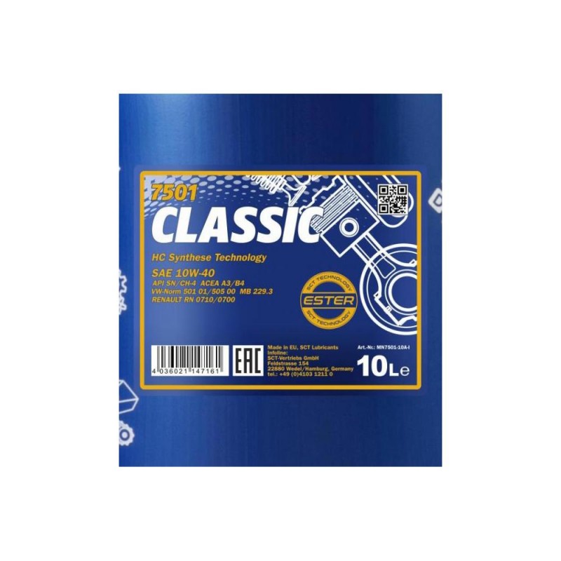 Mannol Classic 10W-40- 10L