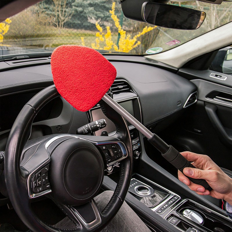 Curatitor Parbriz Premium Aluminiu Extensibil 33-50Cm Cu Microfibra