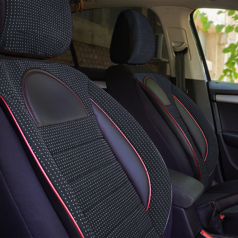 Set Huse Scaun Racing Negru