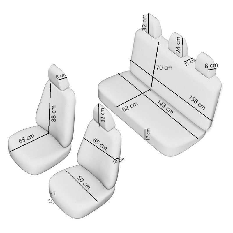 Set Huse Scaun Elegance Gri