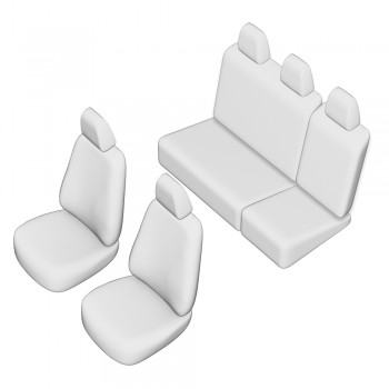 Set Huse Scaun Umbrella Pentru Fiat Doblo Panorama 5 Locuri 2006-2013 (Bancheta Fractionata)