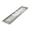 Suport Numar Inmatriculare Mega Drive Metalizat Silver 1 Buc