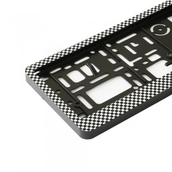 Suport Numar Inmatriculare Mega Drive Carbon Set 2 Buc