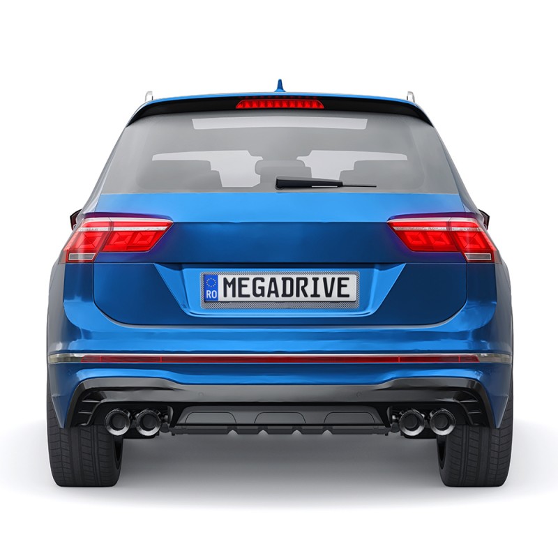 Suport Numar Inmatriculare Mega Drive Carbon Set 2 Buc