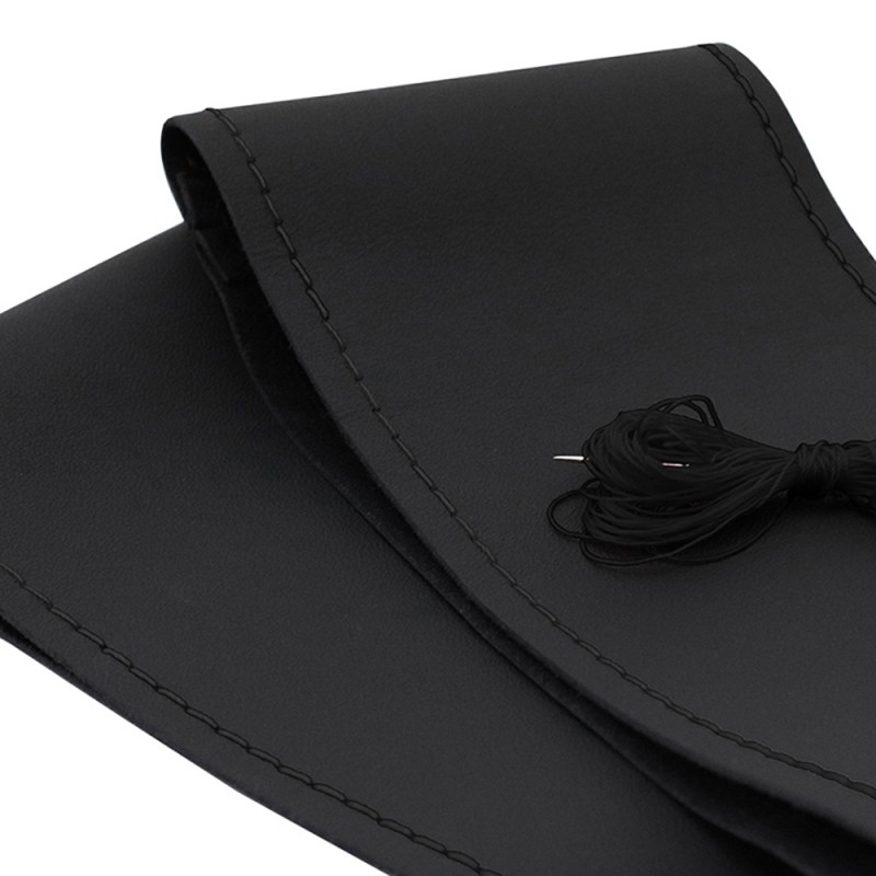 Husa Volan Cu Snur Piele Naturala Negru 37-38 Cm