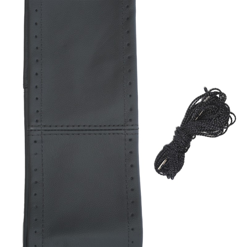 Husa Volan Cu Snur Piele Naturala Negru 42-43 Cm