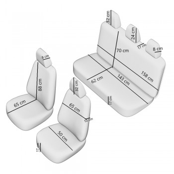 Set Huse Scaun Lux - Rosu