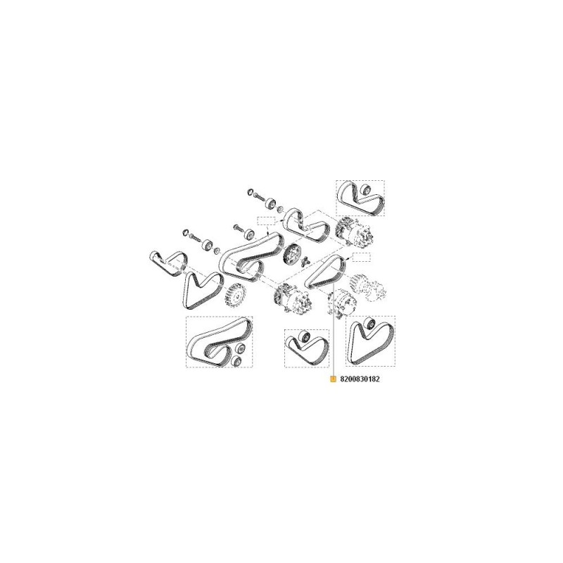 Curea Transmisie Fara Ac. 1.2 16V 8200830182