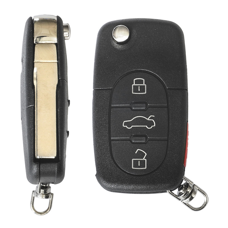 Carcasa Cheie Contact Pentru Audi A3 / A6 / A8, 3+1 Butoane, Cu Cheie