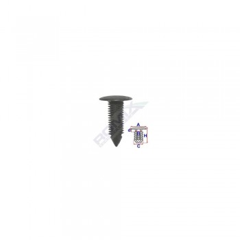 Clips Tapiterie Pentru Mercedes - Negru Set 10 Buc