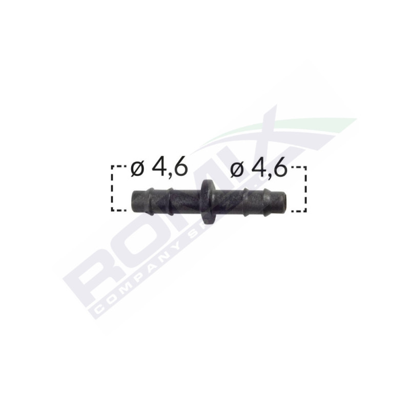 Conector Furtun Liniar Universal 4.6Mm - Negru Set 10 Buc