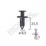 Clips Fixare Pentru Audi/Seat/Vw/Mazda/Nissan 8.5X21.5Mm - Negru Set 10 Buc