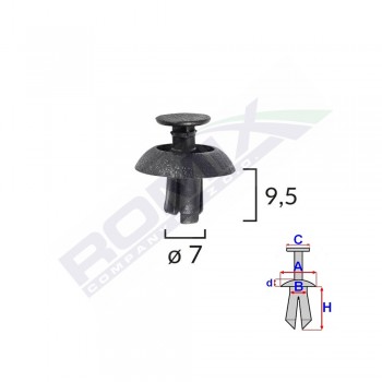 Clema Fixare Bara Protectie Pentru Toyota Lexus Set 10 Buc