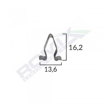 Clips Metalic Interior Grupul Vag 16.2X13.6Mm Set 10 Buc