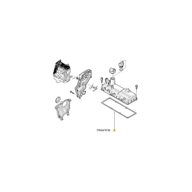 Garnitura Capac Chiulasa 1.4/1.6 7701471719