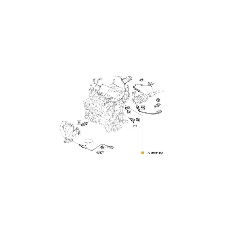 Senzor Temperatura Aer 7700101451