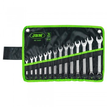 Set De 14 Chei Combinate - Finisaj Crom Jbm