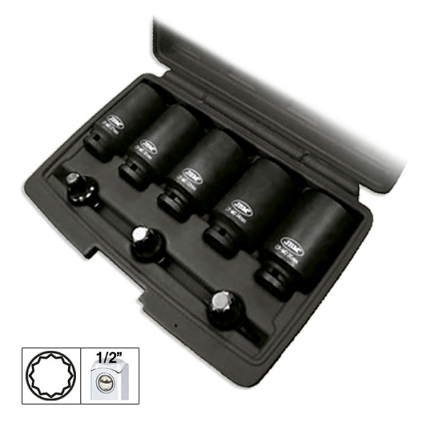 Set De 8 Tubulare Si Capete Xzn 1/2`De Impact Jbm