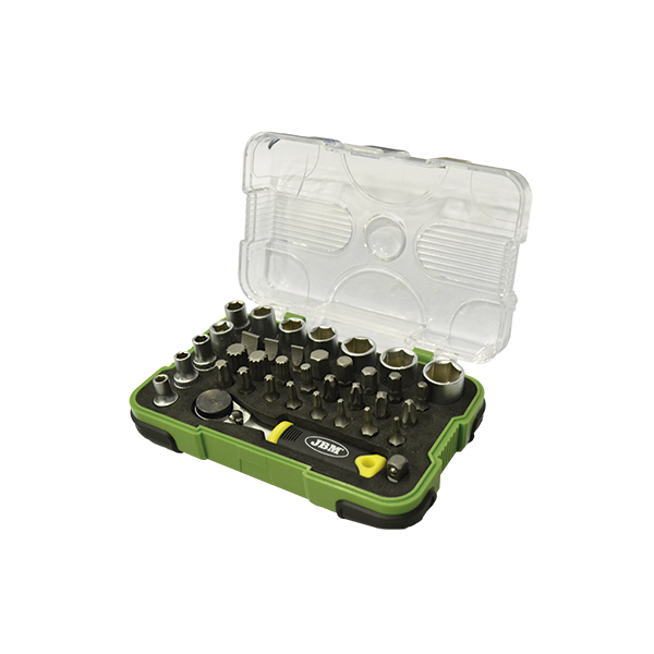 Trusa De 38 Piese Cu Clichet Telescopic De 1/4` Jbm