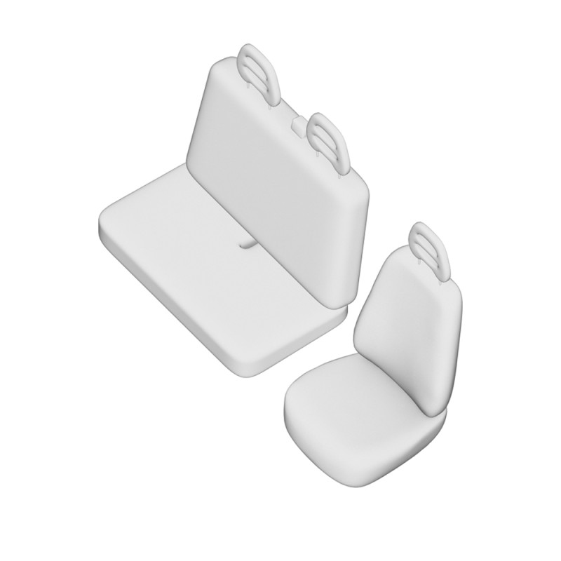 Set Huse Scaun Umbrella Pentru Iveco Daily (2+1) 2011-2014