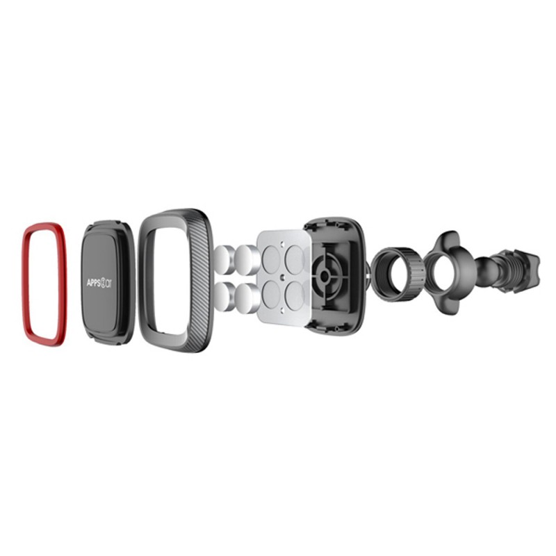 Suport Telefon Magnetic Auto Cu Fixare In Grila De Ventilatie Si Rotatie 360