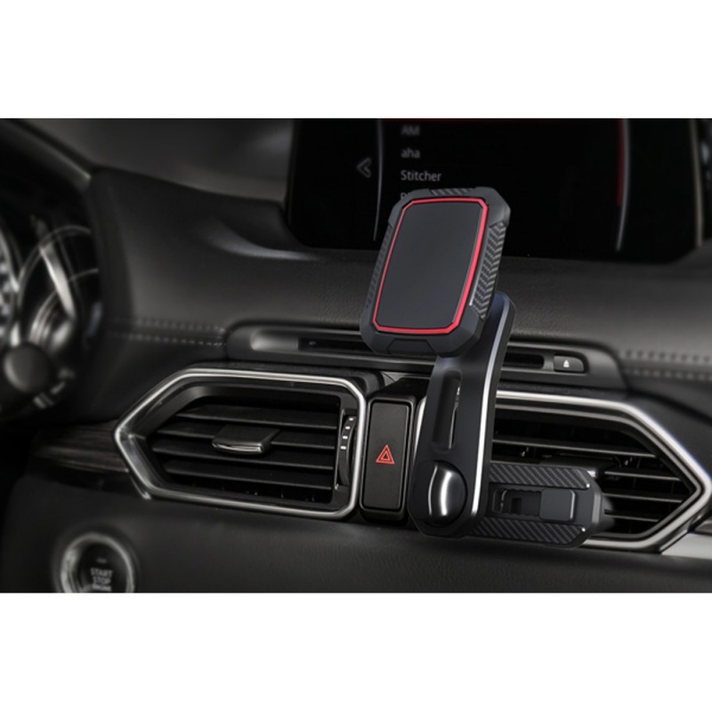 Suport Telefon Magnetic Auto Cu Fixare In Grila De Ventilatie Si Brat Reglabil