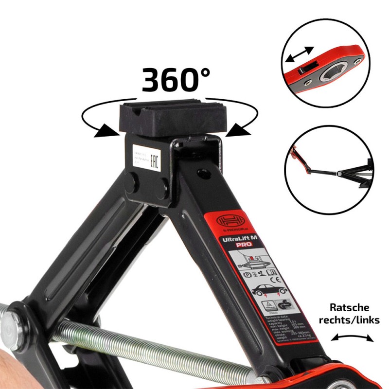 Cric Mecanic Premium 1.5T Black Edition Heyner