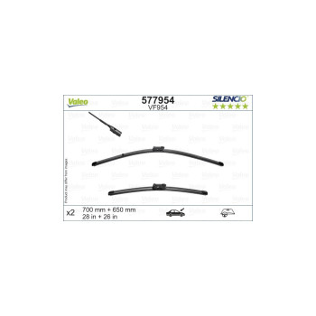 Set Stergatoare Valeo Silencio X.trm 700/650 Mm Vf954