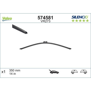 Stergator Luneta Valeo Silencio Flat 350 Mm Vr273