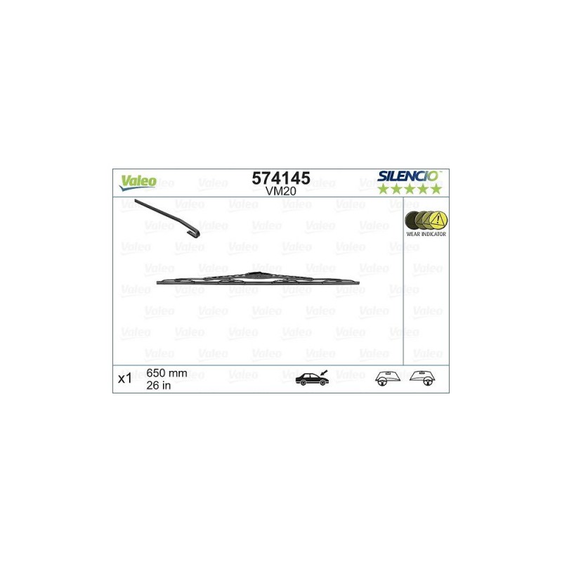 Stergator Valeo Silencio Conventional Performance 650 Mm Vm20