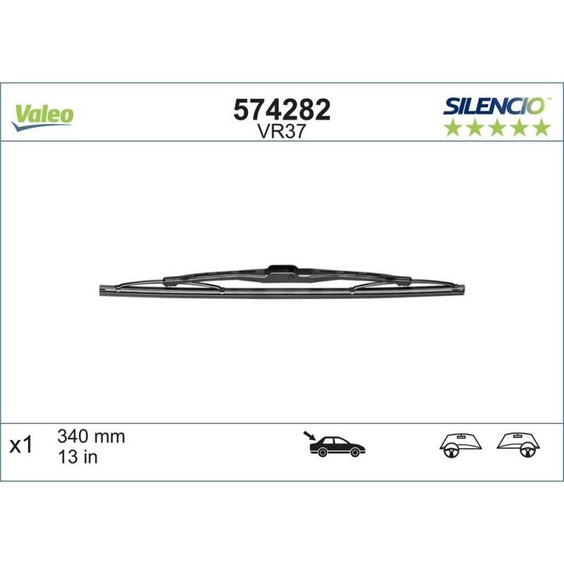 Stergator Luneta Valeo Silencio Conventional 340 Mm Vr37