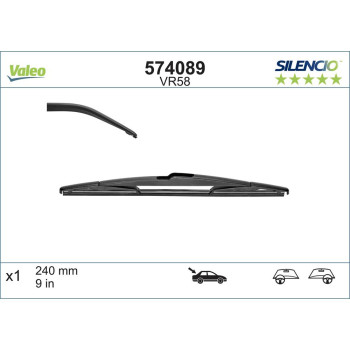 Stergator Luneta Valeo Silencio Conventional 240 Mm Vr58